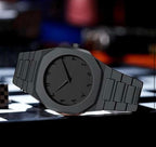 Matte Black "Stealth" Watch with Eastern Arabic Numerals
