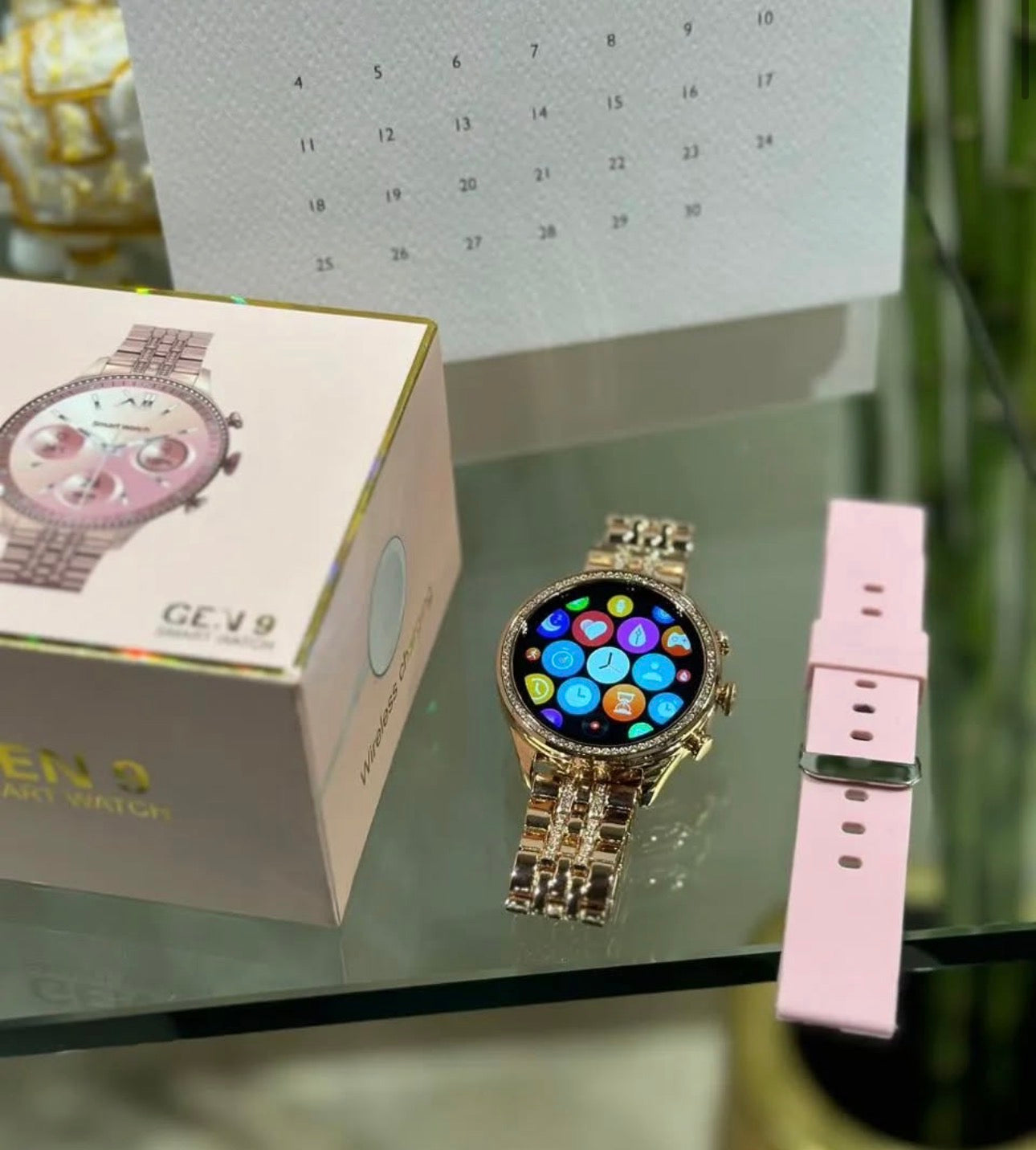 Gen 9 Rose Gold Smartwatch – Where Jewelry Meets Technology