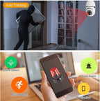 Smart WiFi Bulb Security Camera | 360° PTZ Wireless Surveillance | Works with 2.4GHz WiFi, Mobile Hotspot & Portable Routers | Easy Install