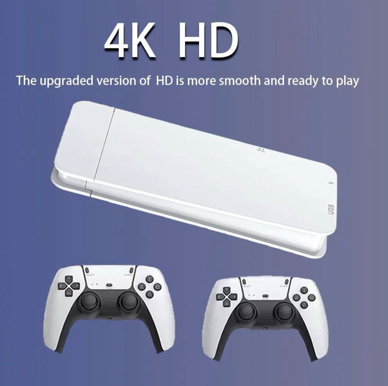 4K Game Stick Pro with 2.4G Wireless Controllers | Plug & Play Retro Gaming Console | HDMI TV Game Stick